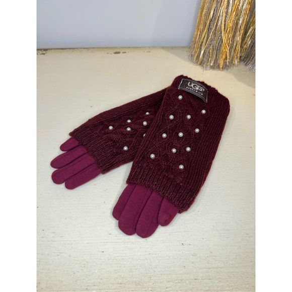 UGG Hand warmer style pearl gloves - Picture 3 of 4